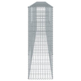Gabion Basket with Cover 275.6"x19.7"x59.1" Galvanized Iron
