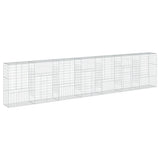 Gabion Basket with Cover 275.6"x19.7"x59.1" Galvanized Iron
