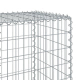 Gabion Basket with Cover 275.6"x19.7"x59.1" Galvanized Iron