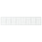 Gabion Basket with Cover 315"x19.7"x59.1" Galvanized Iron