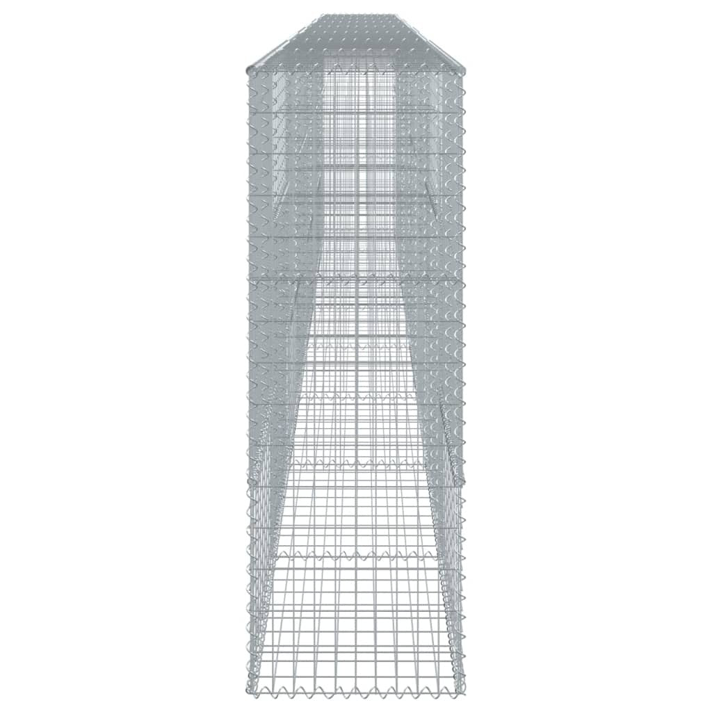 Gabion Basket with Cover 315"x19.7"x59.1" Galvanized Iron