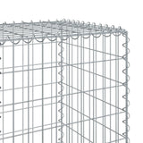 Gabion Basket with Cover 315"x19.7"x59.1" Galvanized Iron