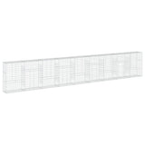 Gabion Basket with Cover 354.3"x19.7"x59.1" Galvanized Iron