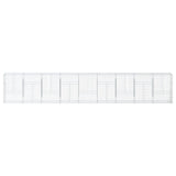 Gabion Basket with Cover 354.3"x19.7"x59.1" Galvanized Iron