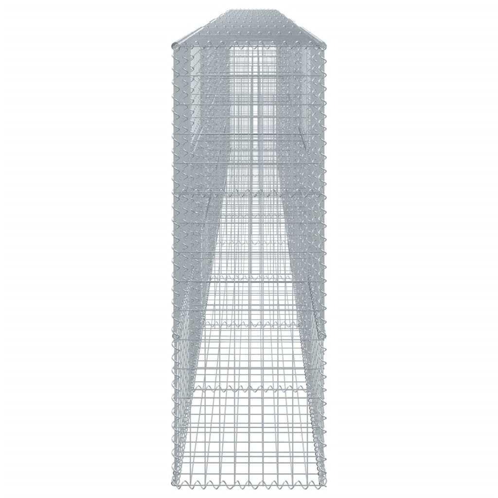 Gabion Basket with Cover 354.3"x19.7"x59.1" Galvanized Iron