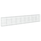 Gabion Basket with Cover 354.3"x19.7"x59.1" Galvanized Iron