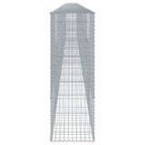Gabion Basket with Cover 472.4"x19.7"x59.1" Galvanized Iron