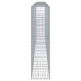 Gabion Basket with Cover 236.2"x19.7"x78.7" Galvanized Iron