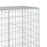 Gabion Basket with Cover 236.2"x19.7"x78.7" Galvanized Iron