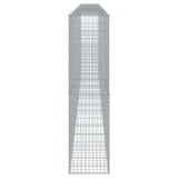 Gabion Basket with Cover 275.6"x19.7"x78.7" Galvanized Iron