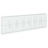 Gabion Basket with Cover 275.6"x19.7"x78.7" Galvanized Iron