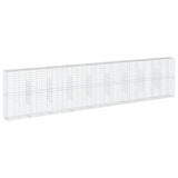 Gabion Basket with Cover 354.3"x19.7"x78.7" Galvanized Iron