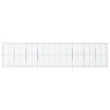Gabion Basket with Cover 354.3"x19.7"x78.7" Galvanized Iron