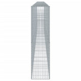 Gabion Basket with Cover 354.3"x19.7"x78.7" Galvanized Iron