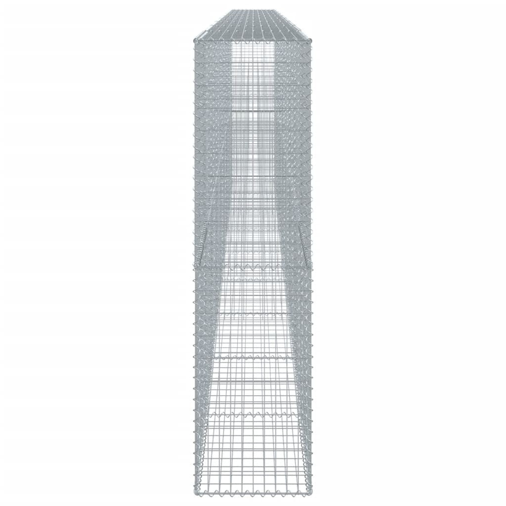 Gabion Basket with Cover 354.3"x19.7"x78.7" Galvanized Iron