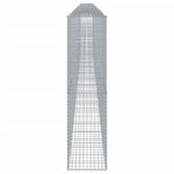 Gabion Basket with Cover 472.4"x19.7"x78.7" Galvanized Iron