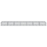 Gabion Basket with Cover 275.6"x39.4"x19.7" Galvanized Iron