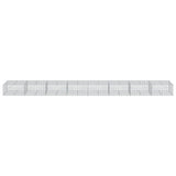 Gabion Basket with Cover 315"x39.4"x19.7" Galvanized Iron