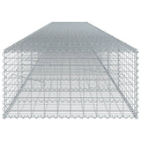 Gabion Basket with Cover 315"x39.4"x19.7" Galvanized Iron