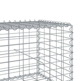 Gabion Basket with Cover 315"x39.4"x19.7" Galvanized Iron
