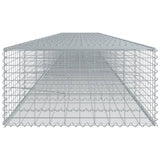 Gabion Basket with Cover 354.3"x39.4"x19.7" Galvanized Iron