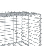 Gabion Basket with Cover 354.3"x39.4"x19.7" Galvanized Iron