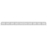 Gabion Basket with Cover 393.7"x39.4"x19.7" Galvanized Iron