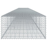 Gabion Basket with Cover 393.7"x39.4"x19.7" Galvanized Iron