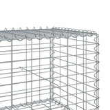 Gabion Basket with Cover 393.7"x39.4"x19.7" Galvanized Iron