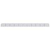 Gabion Basket with Cover 433.1"x39.4"x19.7" Galvanized Iron