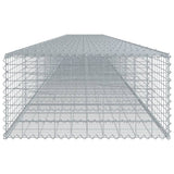 Gabion Basket with Cover 433.1"x39.4"x19.7" Galvanized Iron