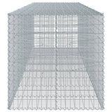 Gabion Basket with Cover 177.2"x39.4"x39.4" Galvanized Iron