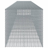 Gabion Basket with Cover 334.6"x39.4"x39.4" Galvanized Iron