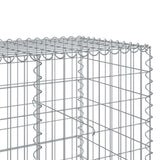 Gabion Basket with Cover 334.6"x39.4"x39.4" Galvanized Iron