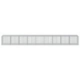 Gabion Basket with Cover 354.3"x39.4"x39.4" Galvanized Iron