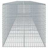 Gabion Basket with Cover 354.3"x39.4"x39.4" Galvanized Iron