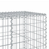 Gabion Basket with Cover 354.3"x39.4"x39.4" Galvanized Iron