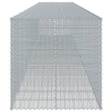 Gabion Basket with Cover 413.4"x39.4"x39.4" Galvanized Iron