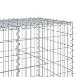 Gabion Basket with Cover 413.4"x39.4"x39.4" Galvanized Iron
