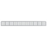 Gabion Basket with Cover 433.1"x39.4"x39.4" Galvanized Iron