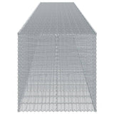 Gabion Basket with Cover 452.8"x39.4"x39.4" Galvanized Iron