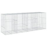 Gabion Basket with Cover 157.5"x39.4"x59.1" Galvanized Iron