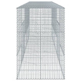 Gabion Basket with Cover 196.9"x39.4"x59.1" Galvanized Iron