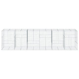 Gabion Basket with Cover 236.2"x39.4"x59.1" Galvanized Iron