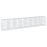 Gabion Basket with Cover 315"x39.4"x59.1" Galvanized Iron