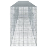 Gabion Basket with Cover 315"x39.4"x59.1" Galvanized Iron