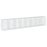 Gabion Basket with Cover 315"x39.4"x59.1" Galvanized Iron