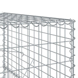 Gabion Basket with Cover 315"x39.4"x59.1" Galvanized Iron