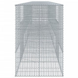 Gabion Basket with Cover 354.3"x39.4"x59.1" Galvanized Iron