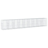 Gabion Basket with Cover 354.3"x39.4"x59.1" Galvanized Iron